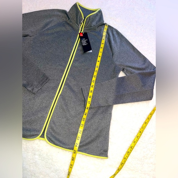 NWT - Under Armour Coldgear Grey Full Zip Fleece Golf Jacket Women's Size Large - Picture 4 of 7
